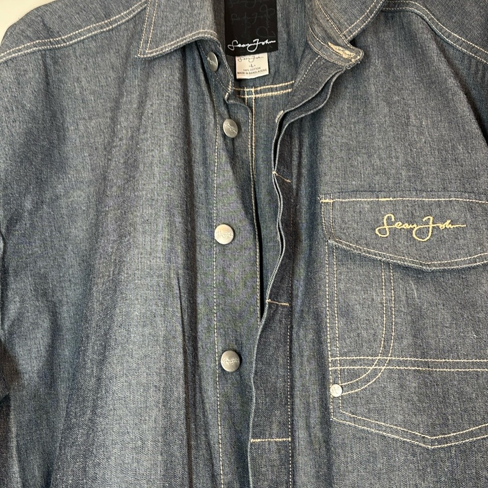 Vintage Y2K Sean John Denim Jumpsuit Coveralls - Picture 3 of 12